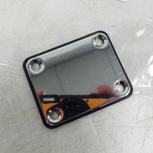 Vist Large View of Product Image Which is Used neck  Plate Chrome Guitar Accessory