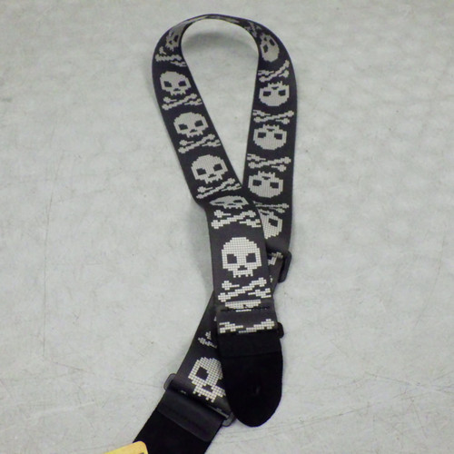 Vist Large View of Product Image Which is Used Perri's 8 BIT SKULL STRAP Guitar Accessory