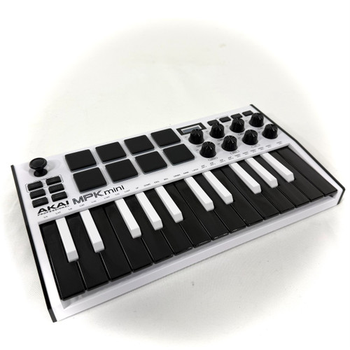 Vist Large View of Product Image Which is Used Akai MPK Mini -White 25-Key Controller 