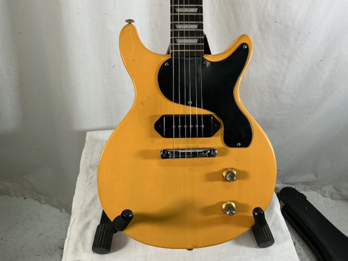 Vist Large View of Product Image Which is Used LP JR STYLE KIT GUITAR Double Cut Electric Guitar Yellow 6-String