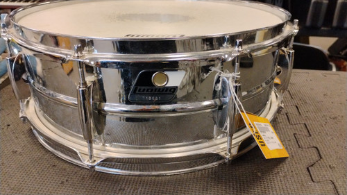 Vist Large View of Product Image Which is Used Ludwig 14 X 5 STEEL SNARE Single Drum 14"