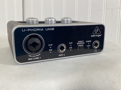 Vist Large View of Product Image Which is Used Behringer U-PHORIA UM2 Computer Interface 1 A/D Recording Inputs