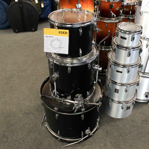 Vist Large View of Product Image Which is Used Accent 3 PIECE DRUM KIT Drum Shell Kit Black