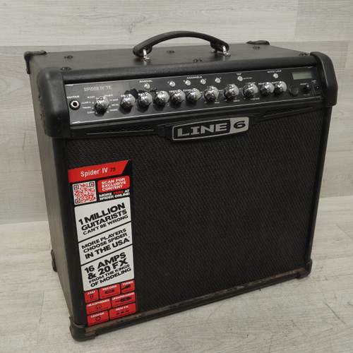 Vist Large View of Product Image Which is Used Line 6 Spider IV 75 1x12 Solid State Amplifier