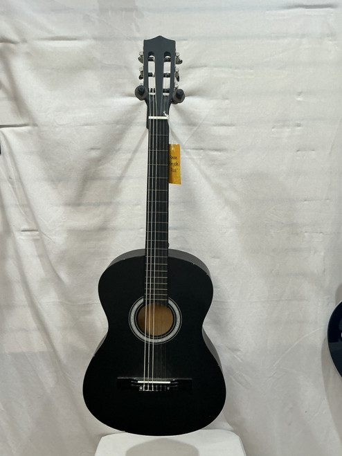 Vist Large View of Product Image Which is Used UNBRANDED CLASSICAL BEGINNER GTR Laminate Top Acoustic Guitar Black