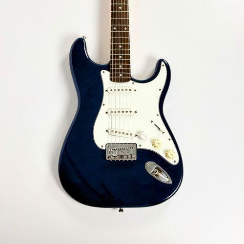 Vist Large View of Product Image Which is Used Squier Bullet Stratocaster Electric Guitar Blue 6-String