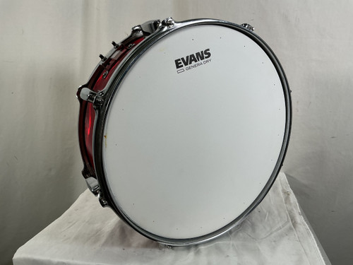 Vist Large View of Product Image Which is Used Mapex 14X5.5 SNARE DRUM RED Wood Snare Drum 14"