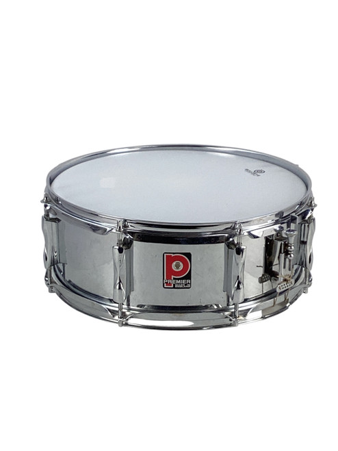 Vist Large View of Product Image Which is Used Premier 8-LUG ENGLAND Metal Snare Drum 14"