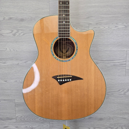 Vist Large View of Product Image Which is Used Dean EXOTICA BUBINGA Solid Top Acoustic Guitar Wood