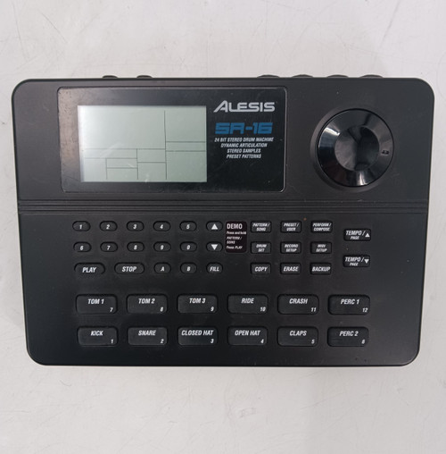 Vist Large View of Product Image Which is Used Alesis SR-16 24 BIT STEREO DRUM MACHINE Compact Drum Machine
