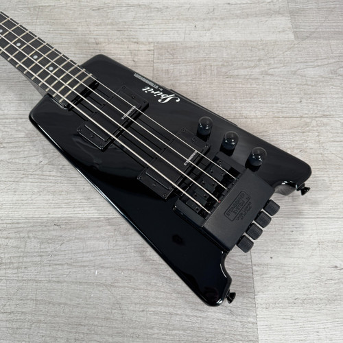 Vist Large View of Product Image Which is Used Steinberger Spirit XT-2 Bass Guitar - Black - Gig Bag Included