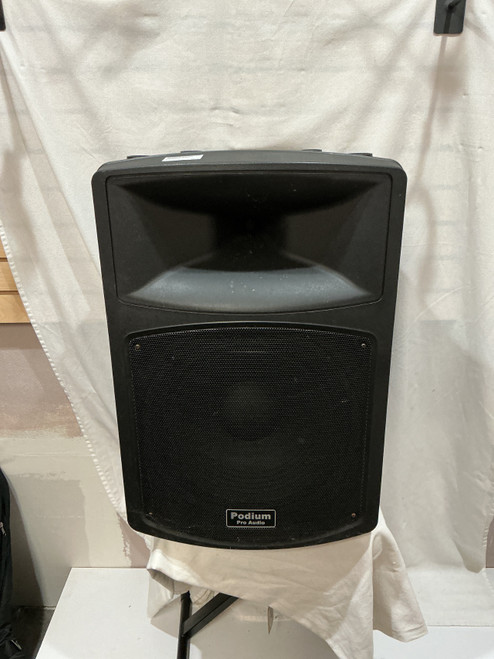 Vist Large View of Product Image Which is Used Podium Pro PP1503A Powered Full Range Speaker Cabinet