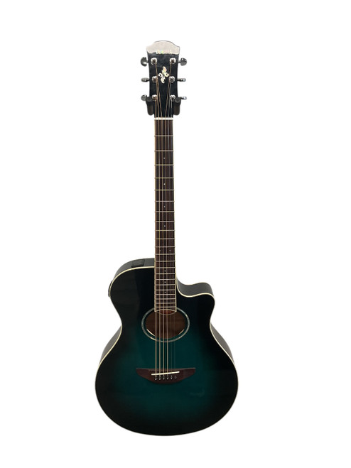Vist Large View of Product Image Which is Used Yamaha APX600 Laminate Top Acoustic Guitar Blue