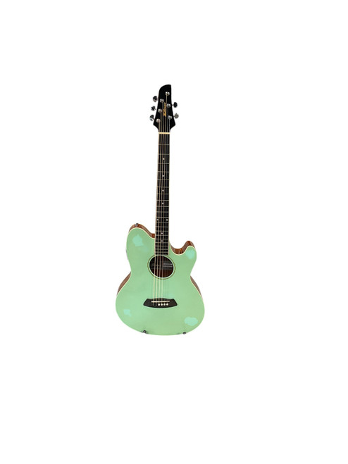 Vist Large View of Product Image Which is Used Ibanez TALMAN TCY10E Laminate Top Acoustic Guitar Green