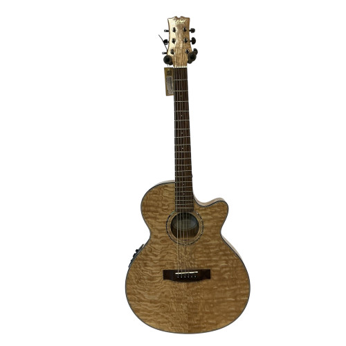 Vist Large View of Product Image Which is Used Mitchell MX430-OAB Laminate Top Acoustic Guitar Natural