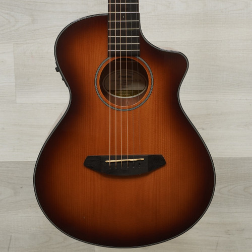 Vist Large View of Product Image Which is Used Breedlove Discovery Companion Ce Sb Solid Top Acoustic Guitar Sunburst