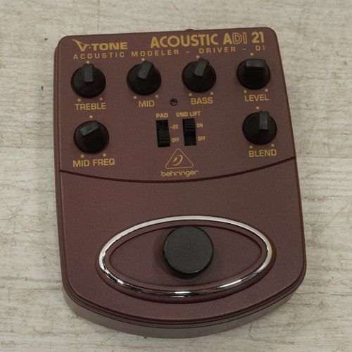 Vist Large View of Product Image Which is Used Behringer Acoustic Adi 21 Accoustic Preamp Pedal