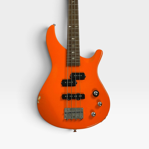 Vist Large View of Product Image Which is Used Mitchell MB100OR Bass Guitar Orange 4-String
