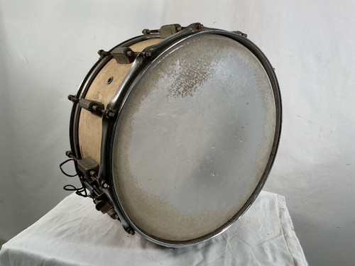 Vist Large View of Product Image Which is Used WFL - William F Ludwig AS-IS 14X6 12 LUG SNARE Vintage Wood Snare Drum 14"