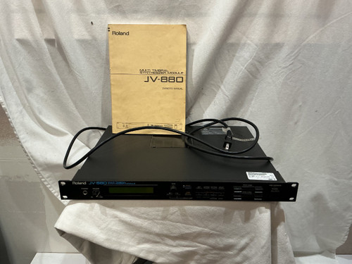 Vist Large View of Product Image Which is Used Roland JV 880 WITH ORCHESTRAL EXPANSION BOARD Rackmount Synthesizer Rackmount