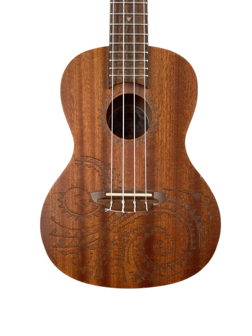 Vist Large View of Product Image Which is Used Luna UKE TC MAH Concery Tattoo Ukulele w/Bag