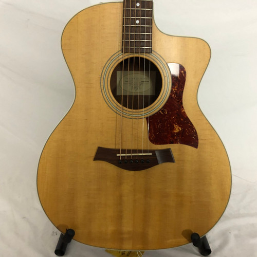 Vist Large View of Product Image Which is Used Taylor 214CE Solid Top Acoustic Guitar Natural