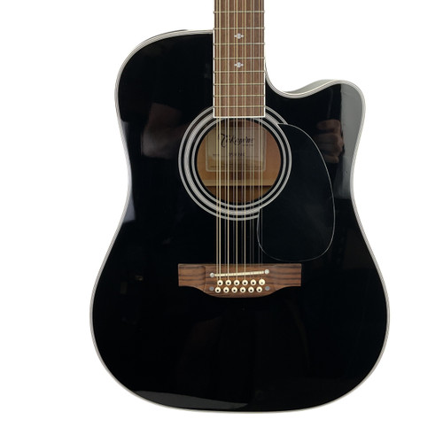 Vist Large View of Product Image Which is Used Takamine EF381SC Solid Top Acoustic Guitar Black