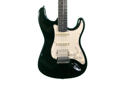 Vist Large View of Product Image Which is Used Donner HSS STANDARD S Type Electric Guitar Black 6-String