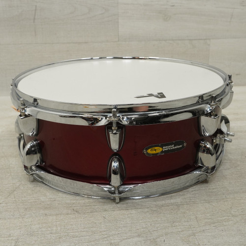 Vist Large View of Product Image Which is Used Sound Percussion 14x5 Snare Drum Wine Red