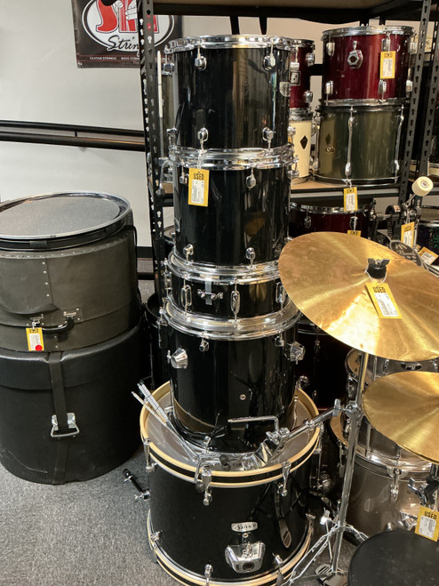 Vist Large View of Product Image Which is Used Mapex VENUS 5 PIECE Drum Shells and Hardware Black