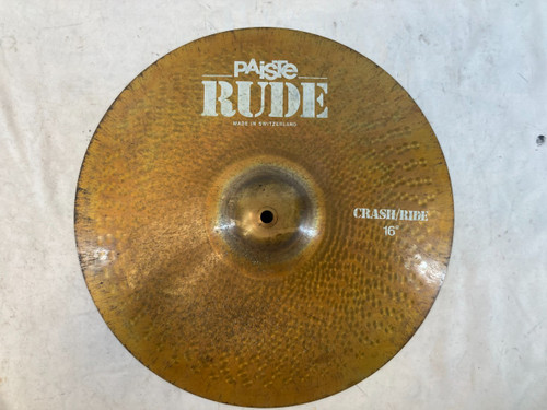 Vist Large View of Product Image Which is Used Paiste 16" Rude Crash/Ride Cymbal