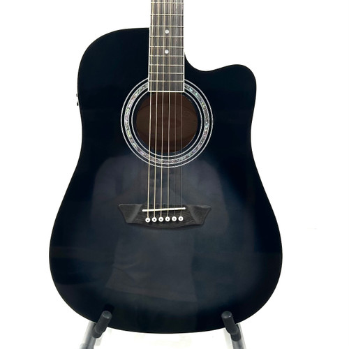 Vist Large View of Product Image Which is Used Washburn WA90CE Acoustic Guitar Black