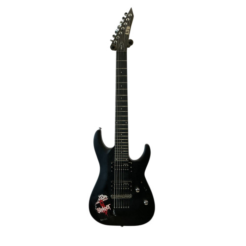 Vist Large View of Product Image Which is Used LTD MH-17 S Type Electric Guitar Black 7-String
