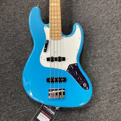 Vist Large View of Product Image Which is Used Fender JAZZ MIJ INTERNATIONAL COLOR J Type Bass Guitar Blue 4-String