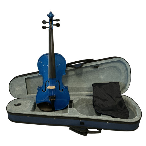 Vist Large View of Product Image Which is Used Cremona 4/4 BLUE VIOLIN Violin 4/4 Size
