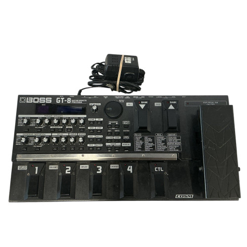 Vist Large View of Product Image Which is Used Boss GT-8 W/9VDC Floorboard Amp Modeling + FX