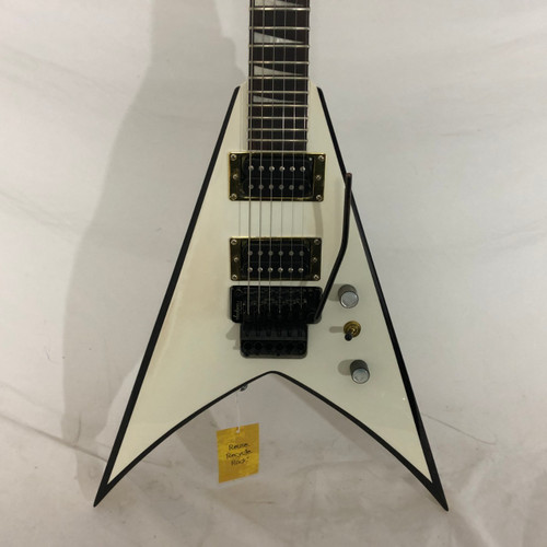 Vist Large View of Product Image Which is Used Jackson JS32 KING V Pointy Electric Guitar White 6-String
