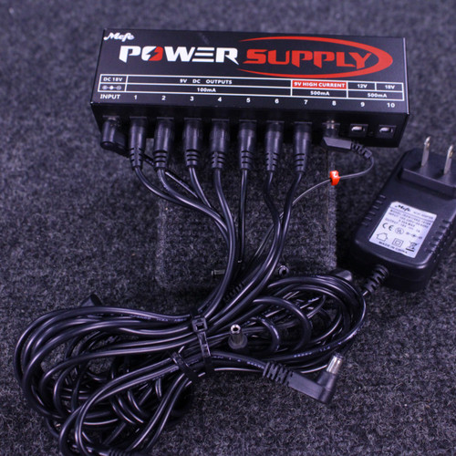Vist Large View of Product Image Which is Used MEFE MP-1 POWER SUPPLY W/CABLES Pedal Power Supply