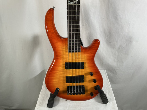 Vist Large View of Product Image Which is Used Dean EDGE SERIES 5 STRING BASS Bass Guitar Cherry Sunburst 5-String
