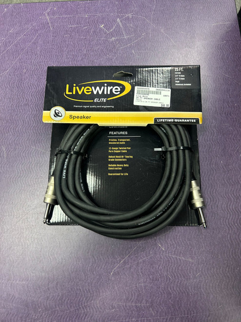 Vist Large View of Product Image Which is Used Live Wire 25 FT SPEAKER CABLE Instrument Cable