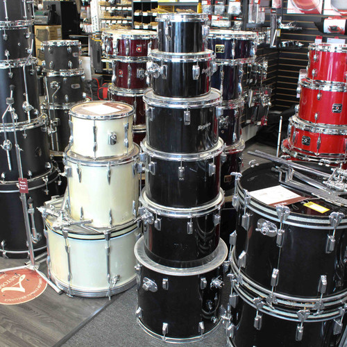 Vist Large View of Product Image Which is Used Rogers 8 PC CONCERT TOM KIT Drum Kits Black