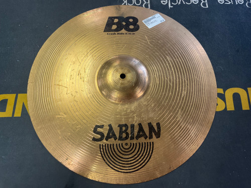 Vist Large View of Product Image Which is Used Sabian 18 B8 CRASH RIDE Crash Cymbal 18"