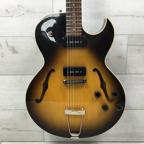 Vist Large View of Product Image Which is Used Gibson ES-135 Soapbar Semi-Hollow Electric Guitar Sunburst