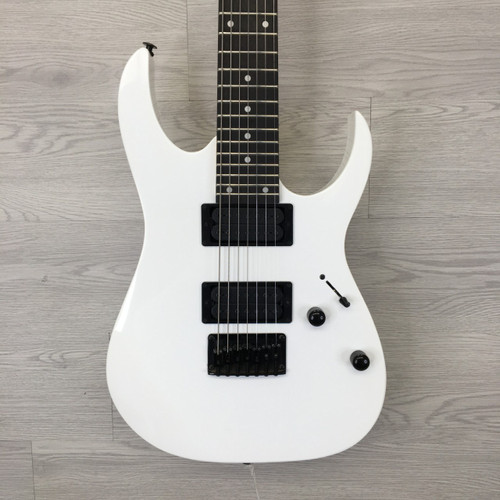 Vist Large View of Product Image Which is Used Ibanez GRG7221 Super S Electric Guitar White 7-String