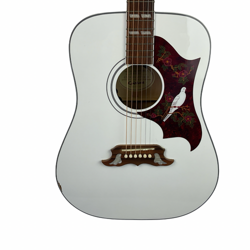 Vist Large View of Product Image Which is Used Epiphone LTD ED DOVE PRO/AW Laminate Top Acoustic Guitar White