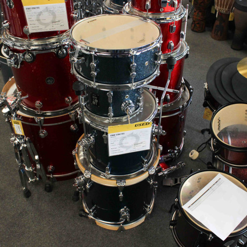 Vist Large View of Product Image Which is Used Sonor AQX JUNGLE 4 PC Drum Shell Kit Blue