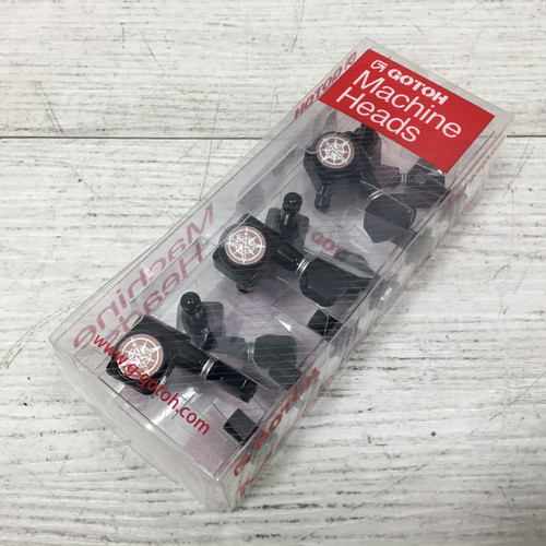 Vist Large View of Product Image Which is Used Guyker 6 In Line Black Locking Tuners