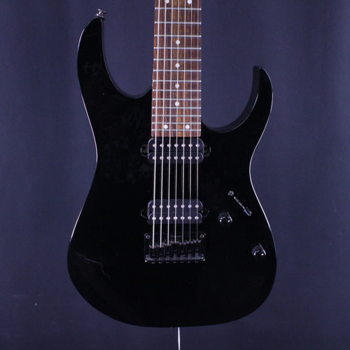 Vist Large View of Product Image Which is Used Ibanez RG7421 7 STRING GUITAR Modern Metal Electric Guitar Black 7-String