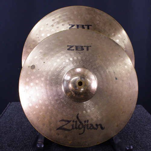 Vist Large View of Product Image Which is Used Zildjian 14 ZBT HI HAT PAIR Hi Hat Cymbals 14"