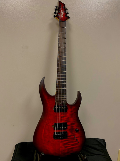 Vist Large View of Product Image Which is Used Schecter SUNSET-7 EXTREME DIAMOND SERIES S Type Electric Guitar Red 7-String